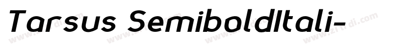 Tarsus SemiboldItali字体转换